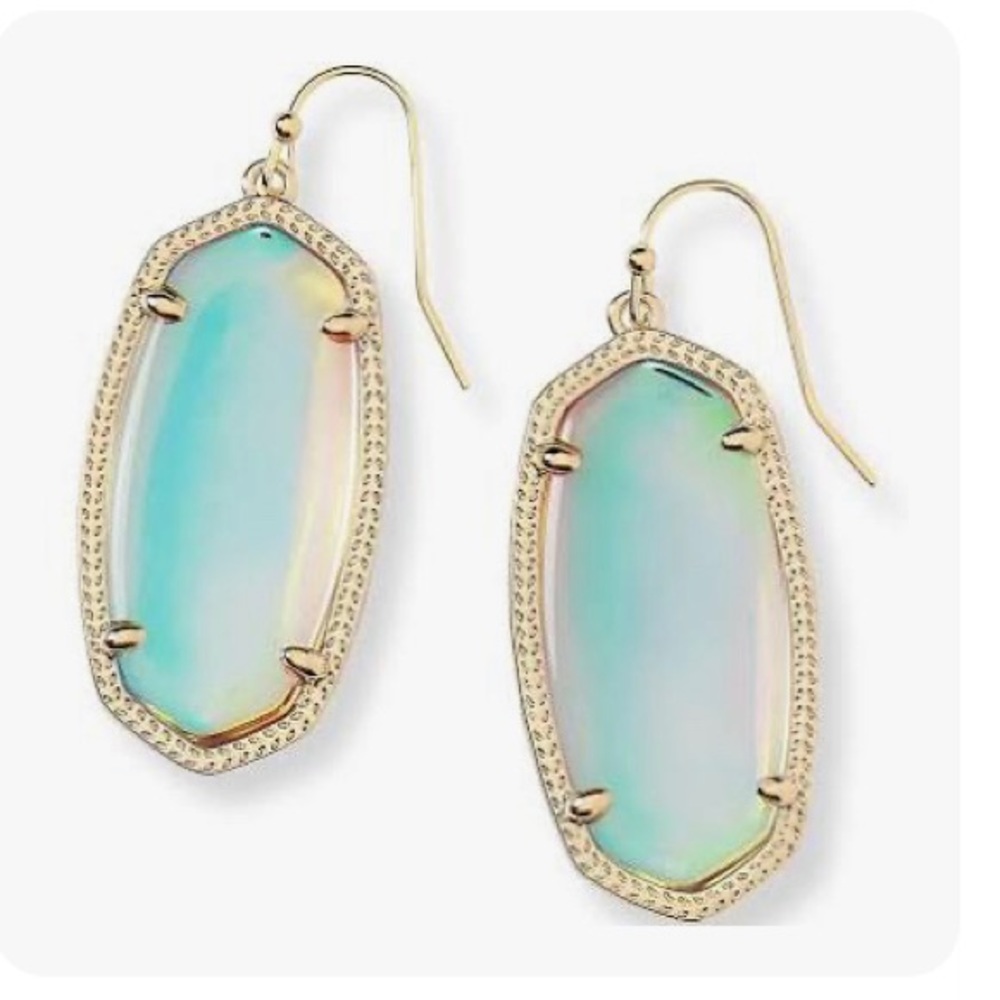 Elle Kendra Scott Earrings Dichroic Glass
